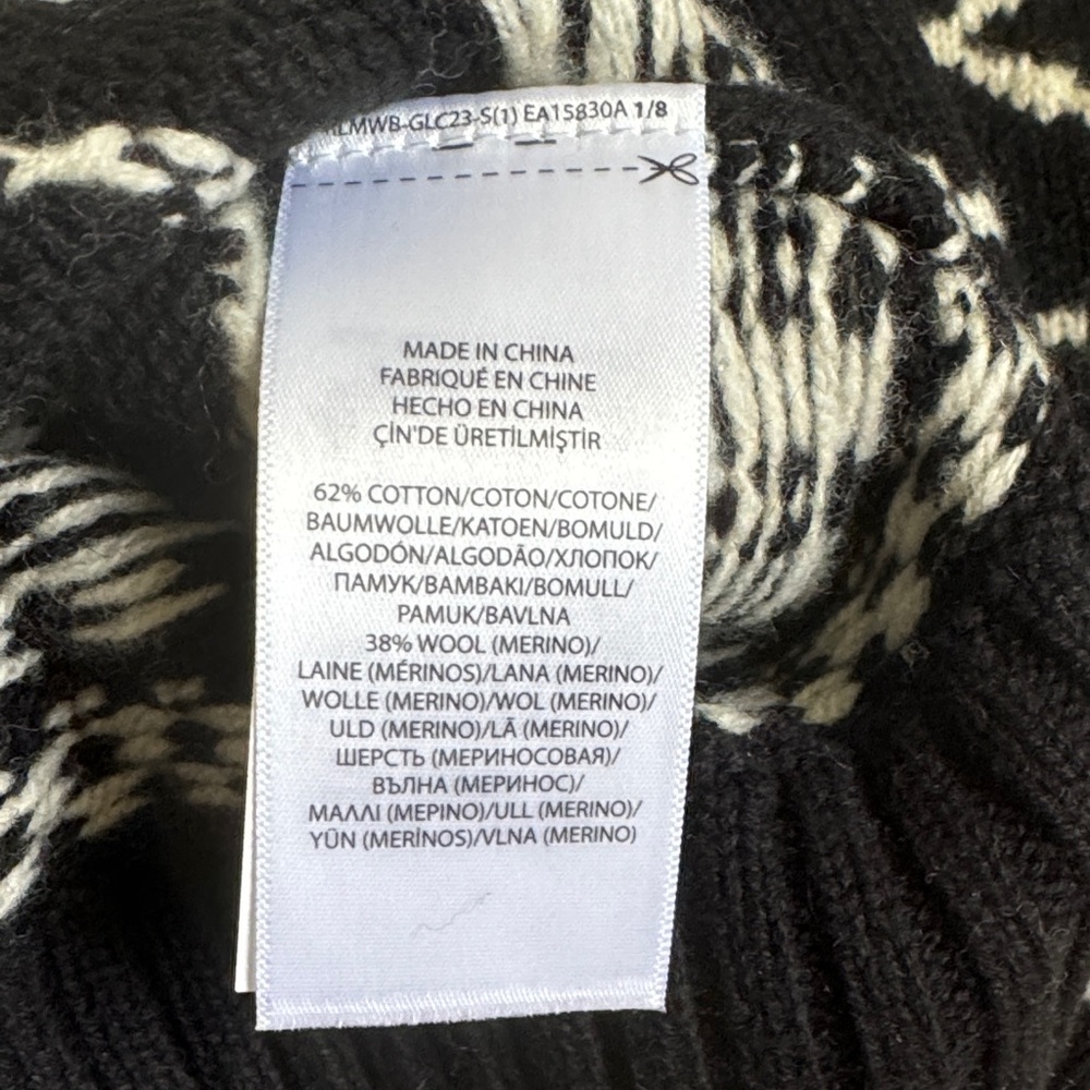 Polo by Ralph Lauren Black and White Skull Crewneck Sweater - Picture 5 of 5